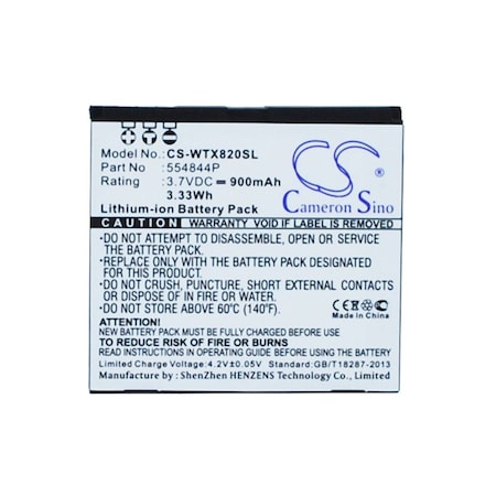 Bsc Preferred Wayteq X820 X850 GPS Replacement Battery CS-WTX820SL.4